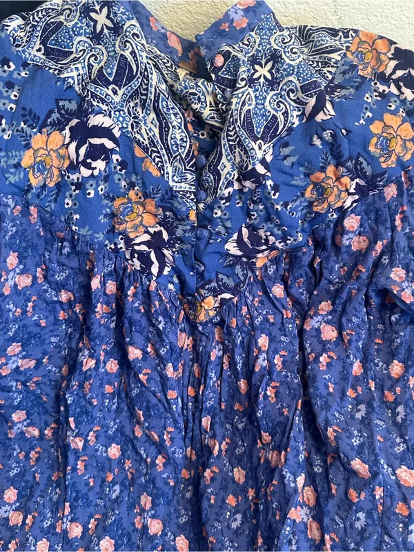 Free People Wildflower Fields‎ Henley Tunic - Image 4