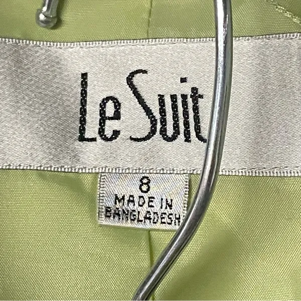 Le Suit Women Green 8 2 Piece Set Business Career Executive Skirt With Scarf - Image 2