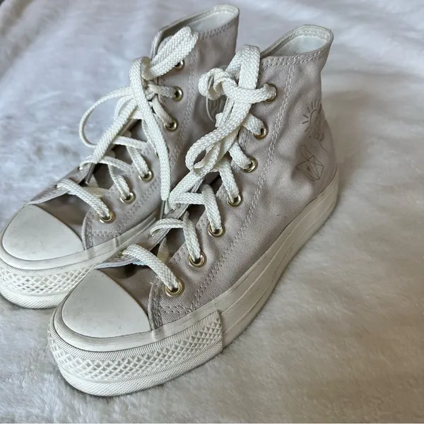 Converse Desert Sand Festival Platform Sneakers Women’s Size 6.5 - Image 6