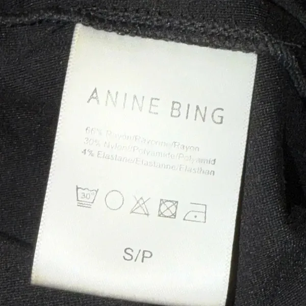 ANINE BING |‎ Toby Short Pull On Elastic Waist Black size Small - Image 8