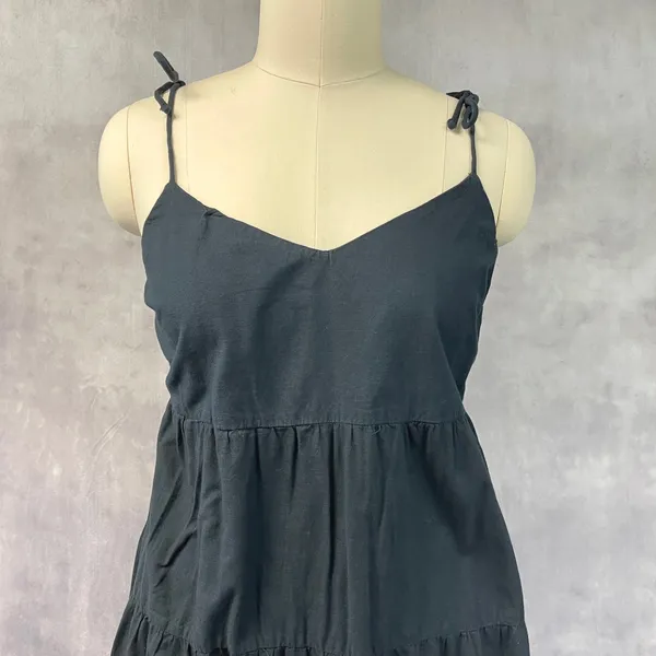 Abercrombie Fitch Womens Midi Dress Size L Cottagecore Coquette Romantic Minimal - Image 3
