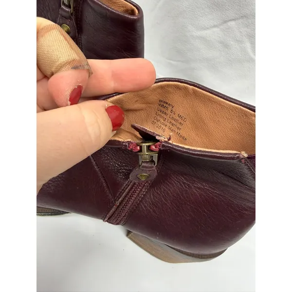 Gentle Souls by Kenneth Cole Women's Blakely Ankle Leather Bootie in‎ Merlot 5.5 - Image 6