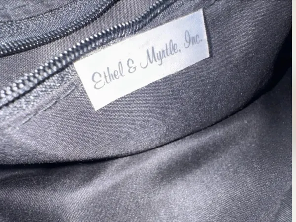 Ethele & Myrtle Inc Black Fringe Wristlet Clutch Boho Festival Y2K Gold Hardware - Image 7