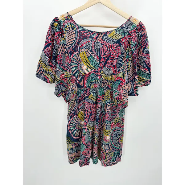 Flying Tomato Boho Mini Dress Women Sz M‎ Embroidery Maximalist Resort - Image 2