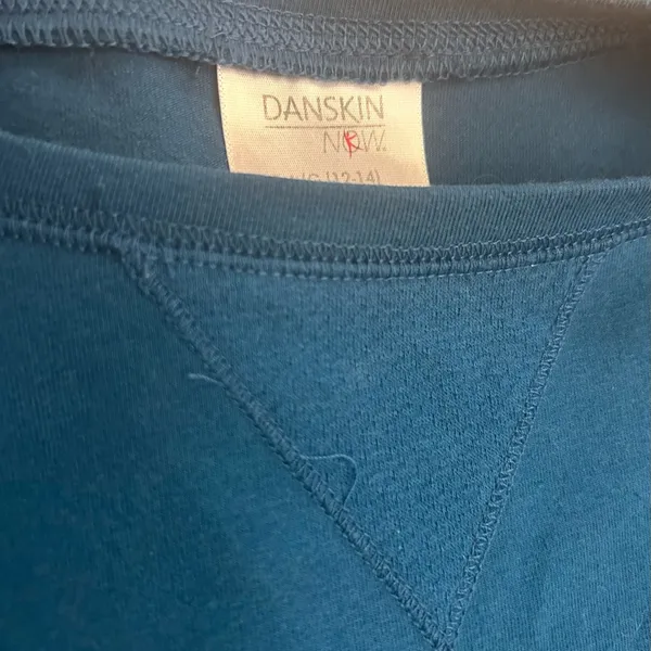 Danskin Blue 3/4 Sleeve Sweatshirt Large - Image 2