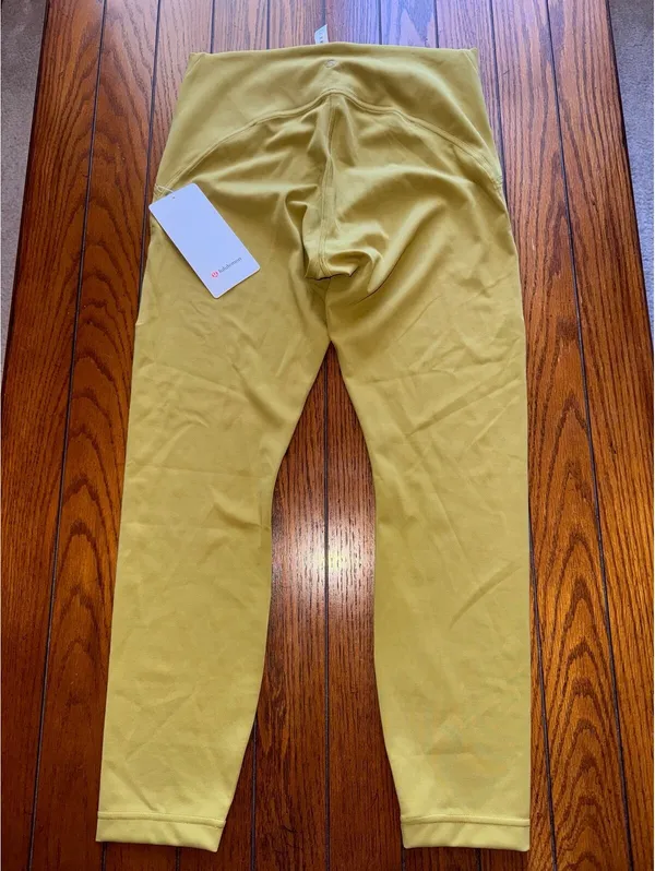 Lululemon Instill High Rise 25” Auric Gold Size 10 NWT - Image 3