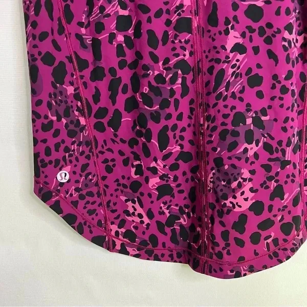 Lululemon Sculpt Tank Top Size 2 Cheetah Camo Magenta Purple Multi/Magenta - Image 6