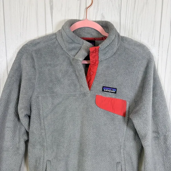 PATAGONIA Women's Re-Tool Snap-T Pullover Grey Fleece, Medium - Image 2