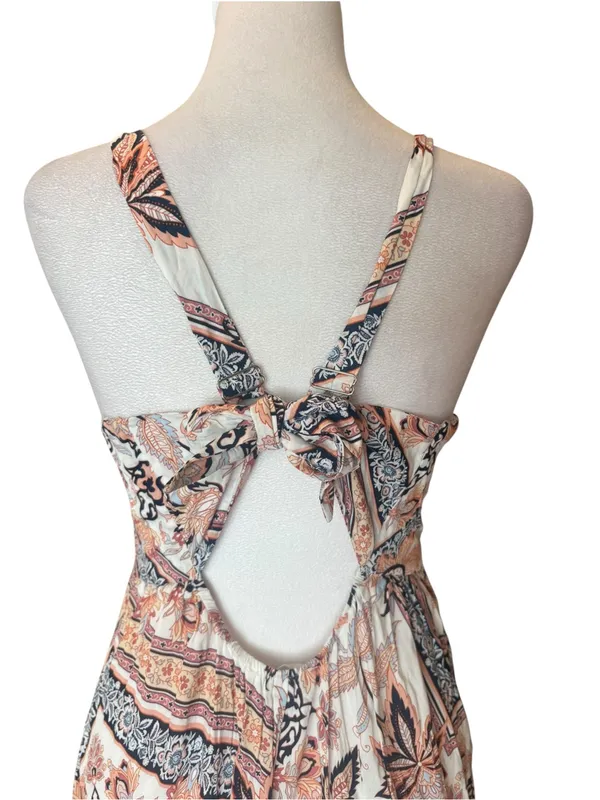 Abel the Label Anthropologie Marrakech Pastel Zodiac Maxi Dress Tie Back Size XS - Image 5