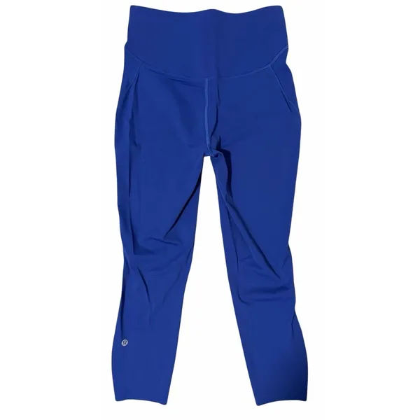 Lululemon Base Pace High-Rise Crop 23" Blue‎ Leggings Women's Size 8 - Image 2