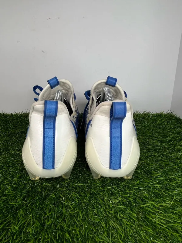Adidas Adizero 12.0 Football Cleats White Blue Men’s Size 11.5 EU 46 - Image 4