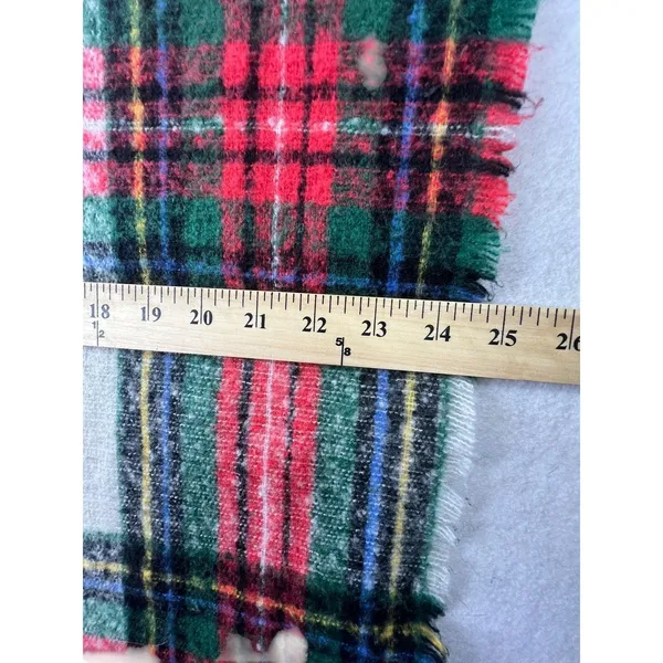 Old Navy Blanket Scarf Tartan Plaid Fringe Oversized Multicolor Unisex‎ OS - Image 8