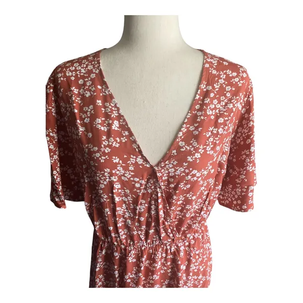 Nwt-Bloomchic-Womens Red Floral Maxi Dress-Size 18/20 - Image 2