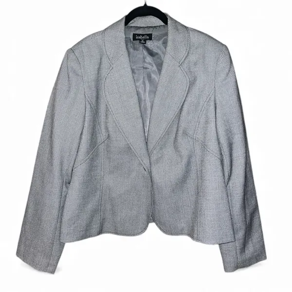 Isabelle Gray 2 Piece Woven Fabric Tailored Career Suit Size 14 - Image 6
