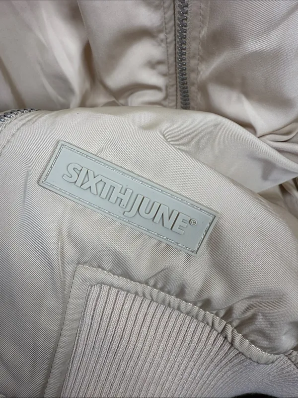 ASOS Sixth June Paris Oversize Bomber Jacket with Quilt Lining Plus Size 3X - Image 3