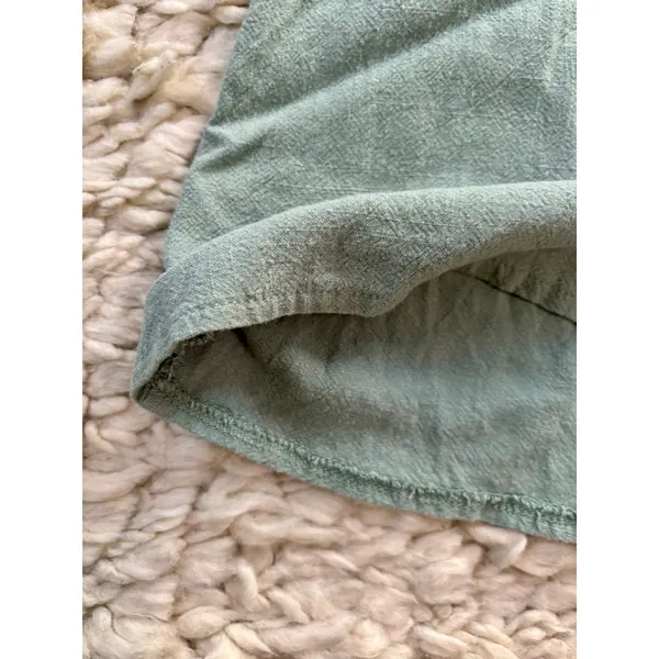 Women's Princess Polly Sage Green Mini Dress US 0 Backless Linen Blend - Image 8
