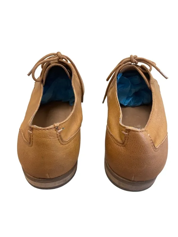 Frye & Co Womens Brown Leather Lace-Up Oxford Flat Shoes Size 10M SKU 8400 - Image 6