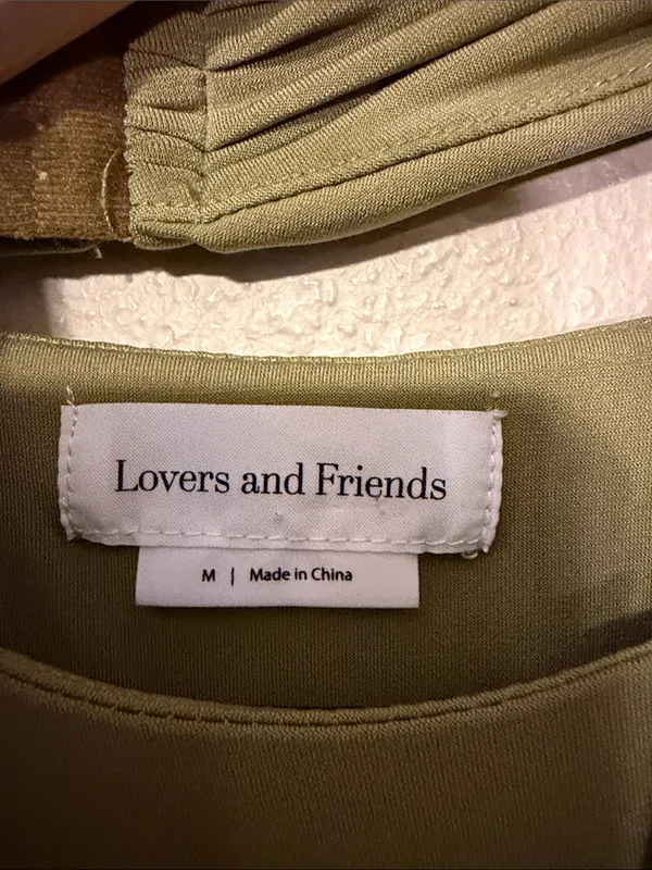 Revolve Lovers and Friends Kelly Bodysuit Olive Green Size Medium - Image 7