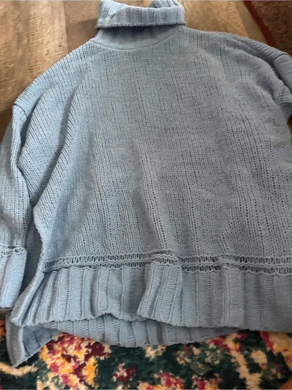Aerie xs oversized blue sweater - Image 6