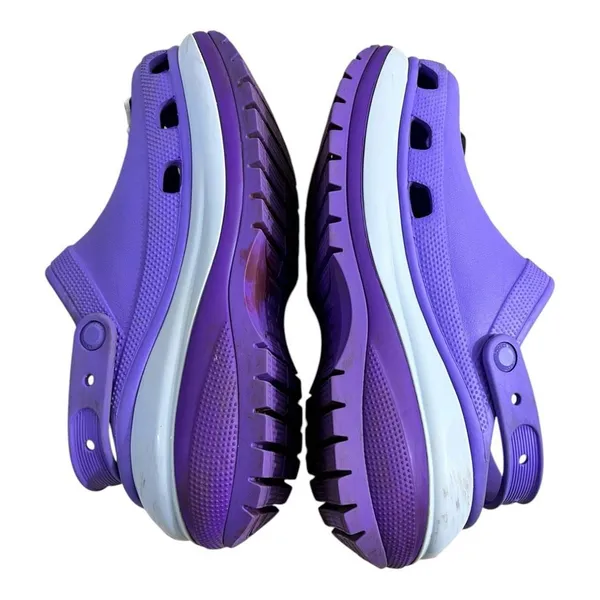 Crocs Mega Crush Purple Platform Clog Galaxy Women 10 Men 8 Rubber - Image 4
