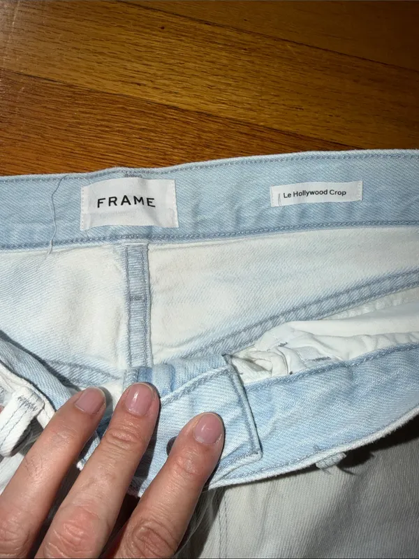 Frame Denim White Flare Jeans - Image 4