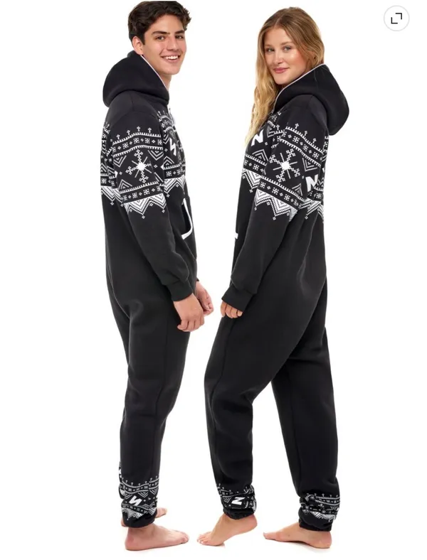 Skylinewears Nordic Print Sweatshirt Pajama Jumpsuit - Image 4