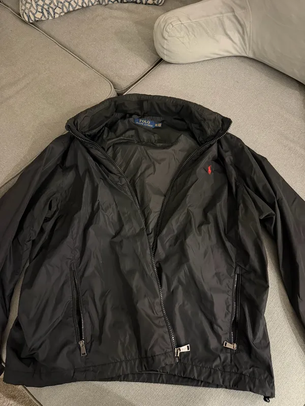 Black Polo Ralph Lauren Rain Jacket - Image 5