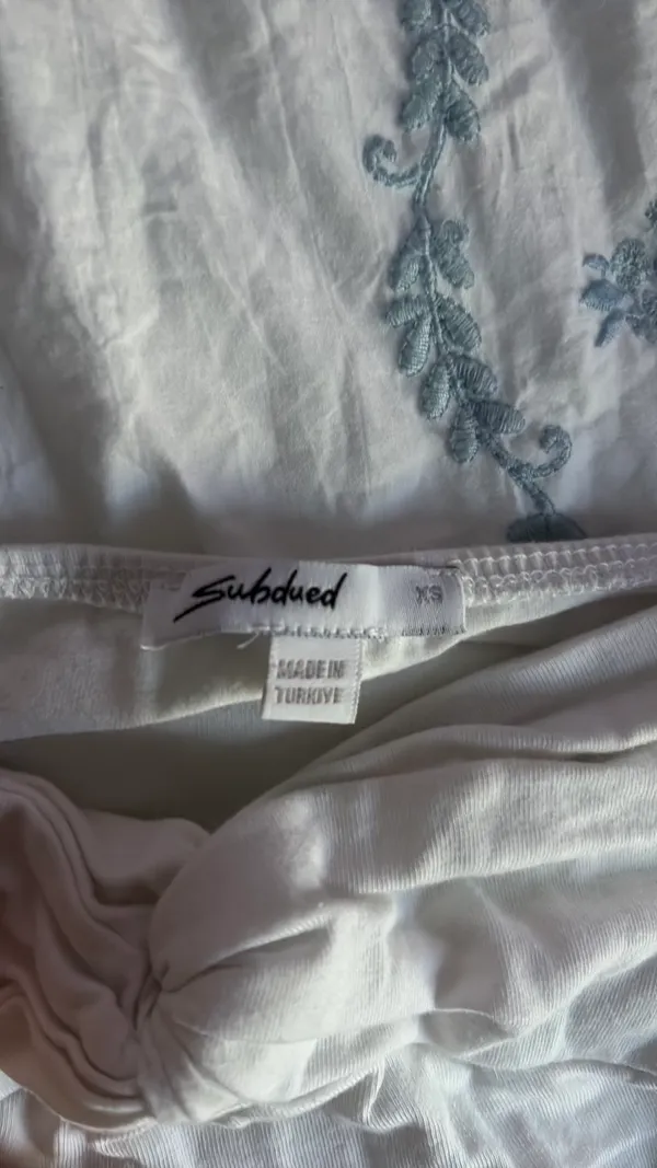 Subdued Tube Top White Size XS - Image 2