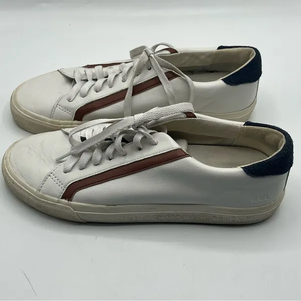 Madewell Style # MA139 Sidewalk Low Top Sneakers in Leather & Suede Sz 8.5 - Image 3