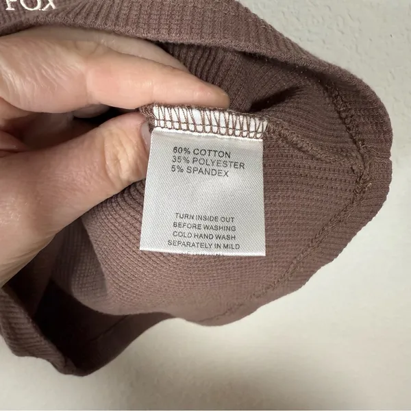 White Fox Boutique Women’s Embroidered Racquet Logo Tank Brown Size XS - Image 7