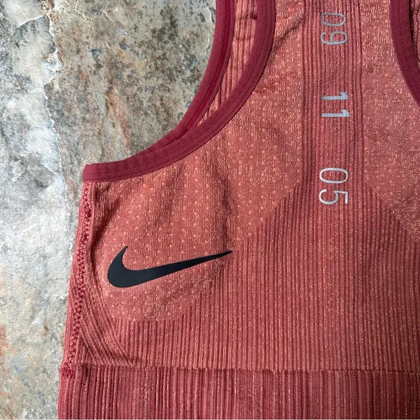 Nike City Ready Dri-fit Jacquard-Knit Sports Bra Women's Size XS Peach - Image 4