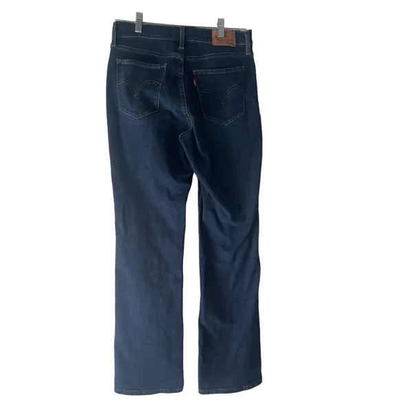 Levi Strauss & Co Women's Size 29 Dark Wash Blue Curvy Bootcut Jeans‎ - Image 5