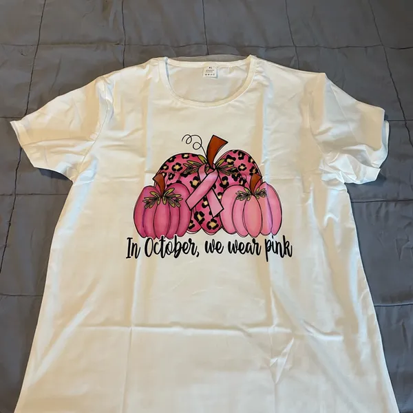 Breast Cancer shirt for October size XL new - Image 2