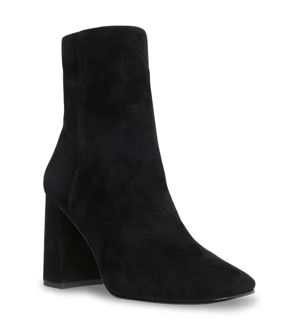 Steve Madden NEW  Embry Black Suede Heeled Booties - Image 3