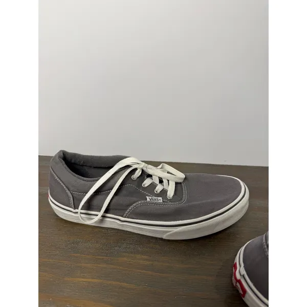 Vans Era Gray Canvas Sneakers Youth 7 Women's 8.5 Classic Skate Shoes - Image 4