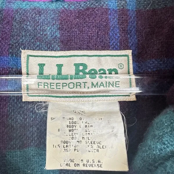 Vtg LL Bean 90s Jacket Womens Large Parka Coat‎ Fleece Lined Ski Outdoors Winter - Image 4