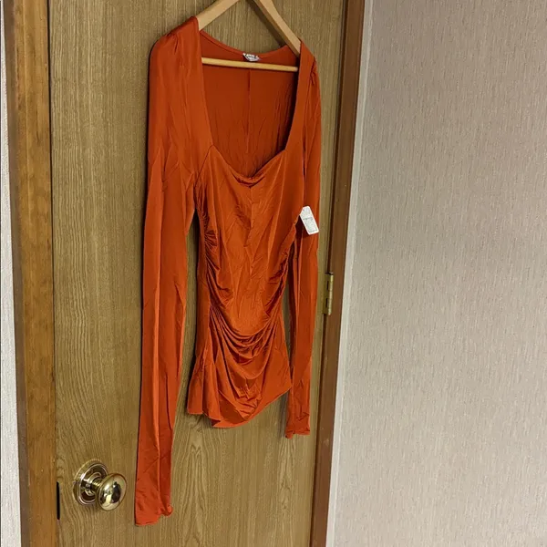 Intimately Free People “Wind Down” Orange Top - Image 6