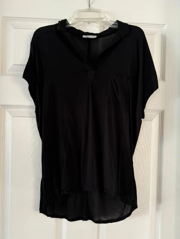 Esley Basic Black Polo - Size Small - Image 2