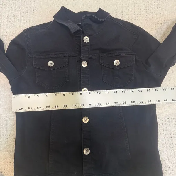 Susan Graver Jeans XXS button front denim jean jacket coat C2 3168 - Image 3