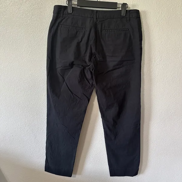 Patagonia‎ Organic Cotton Blend Chino Pants Black Straight Leg Womens 8 - Image 3