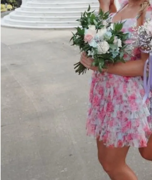 B Darlin Dillards homecoming floral dress - Image 2