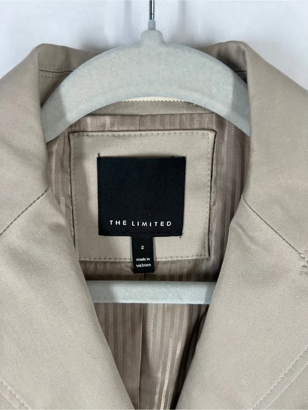The‎ Limited Tan Stretch Cotton Fitted Blazer Size 2 - Image 2