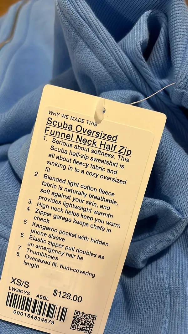 Lululemon Scuba Oversized Funnel-Neck Half Zip Long - Image 5