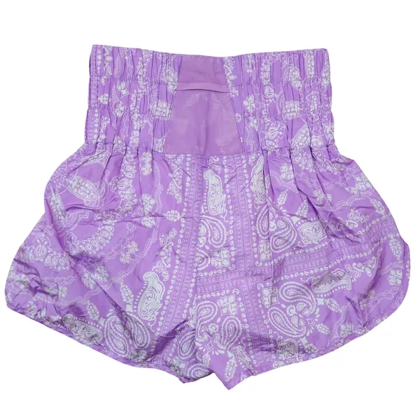 Free People Movement The Way Home Women‎ S Purple Paisley High Rise Shorts - Image 2