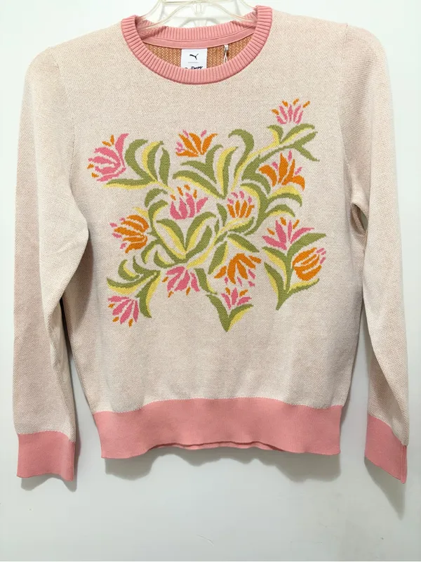 PUMA X Dani Dazey‎ Floral Sweater Medium New - Image 7