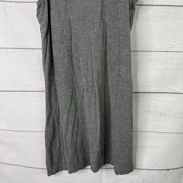 Alexander Wang Ribbed Knit Tank Top Scoop Neck Minimalist Designer Gray S - Image 4