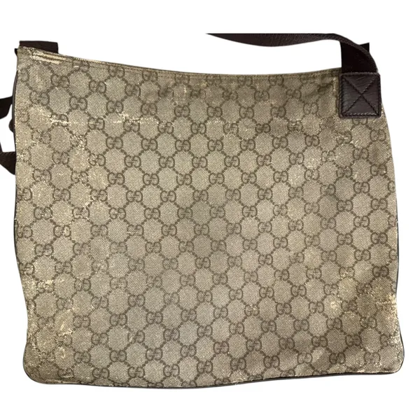 Gucci GG Coated Canvas Shoulder Crossbody Bag Purse - Image 2