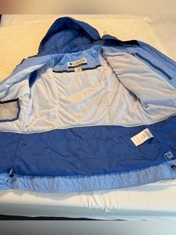 Columbia Ski Snow Jacket Coat Women’s Size Small Blue Nylon Zip Up - Image 13