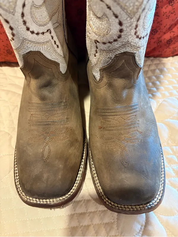 RockinLeather "Crazy Trigo" Women's Square Toe Western Boots size 6.5 - Image 3