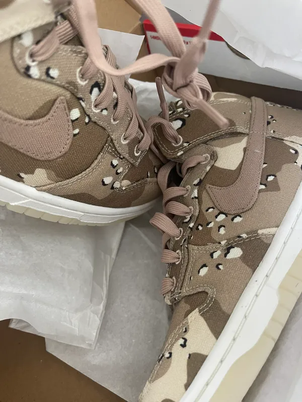 Nike Camo Women’s Dunk High Sneakers - Image 3